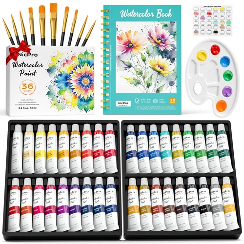 Nicpro watercolour paint set - watercolour,
