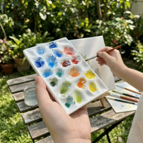 Ceramic paint palette - ceramic,