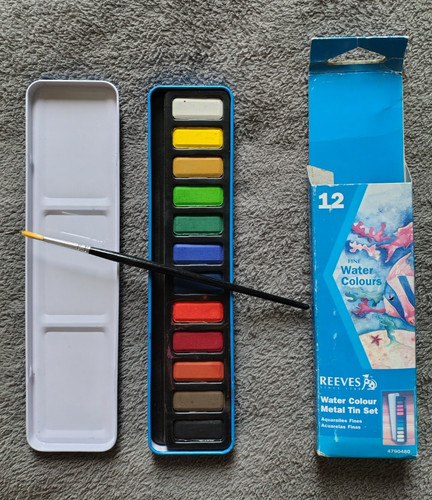 Reeves watercolour paint metal - watercolour,