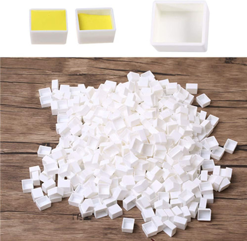 50pcs empty watercolour - 50pcs, half