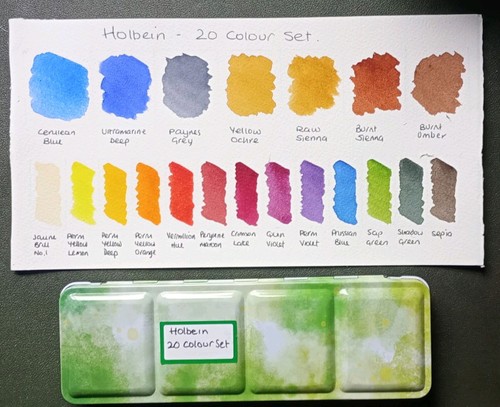 Holbein watercolour paints - holbein,