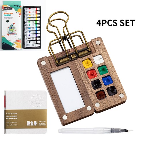 Pocket watercolour palette kit - watercolour,