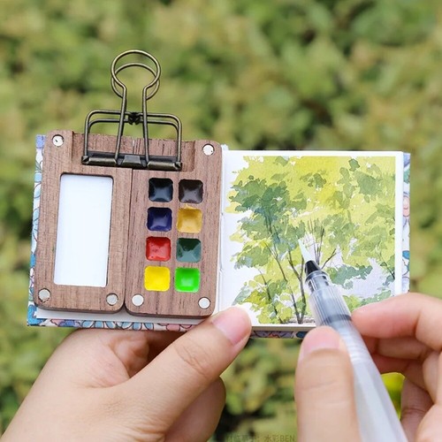 Travel paint set with grids - with,