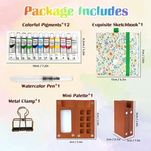 Pcs portable watercolor - pcs,
