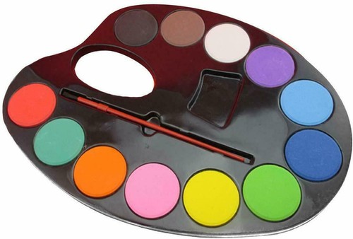 Paints palette with - 12,