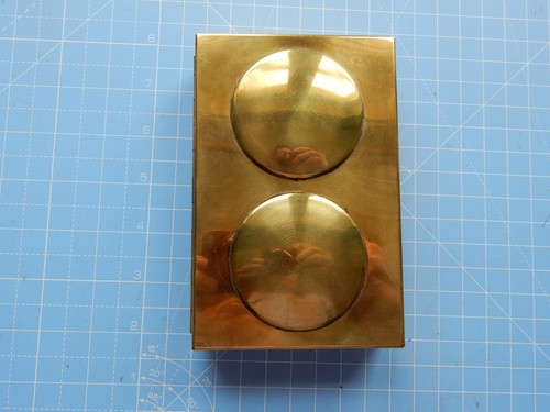 Handmade brass watercolour box - brass,