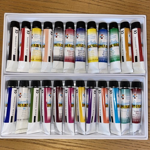 Aquarelle 12ml - aquarelle, 24