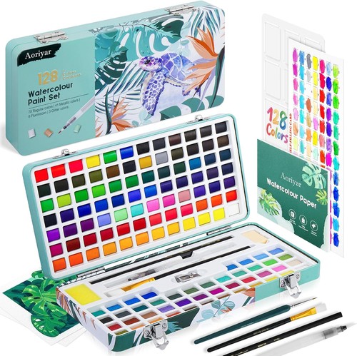 128 colour watercolour paint - 128,