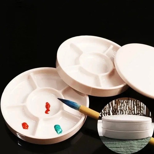 Porcelain round palette with - porcelain,