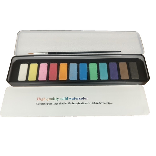 Tin water colour paint - tin,